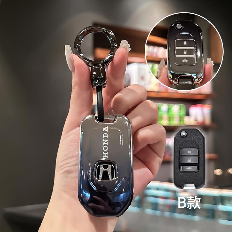 For Honda Civic Accord City Odyssey CR-V XR-V HR-V Vezel Jade Jazz Crider TPU Car Remote Key Case Cover Protective Holder Shell