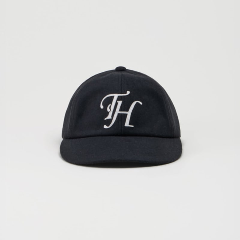 TRAFFIC HARMONY WOOL BLEND TH APPLIQUE LOGO DEEP-FIT 6-PANEL cap_black