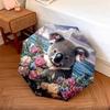 1 PC Automatic Folding Umbrella - Koala In Flowers Pattern, Portable & Foldable Design with 8 Ribs, Christmas Birthday Gifts