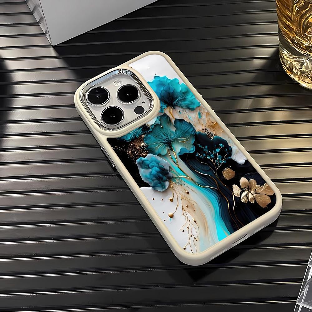 Colorful Dyeing Flowers Phone Case For IPhone 15 14 13 12 11 Pro Max Case Xs Xr 7 8 Plus Case Funda Coque Cover Bumber 16 Pro