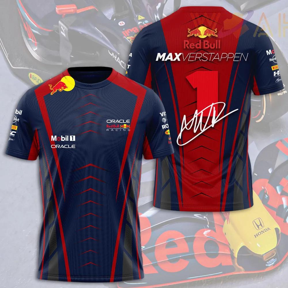 Bobby 2 Red Bull Print Hot Selling Outdoor Hardloop Sport T-shirt Heren Zomer Racepak Red Bull Merk Fiets Trainingspak M