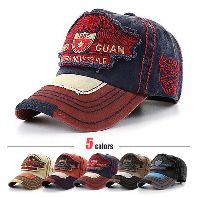 Eagle Soars In The Sky and Flies Freely Eagle Embroidered Large Head Baseball Cap with 3 Wizes To Choose From