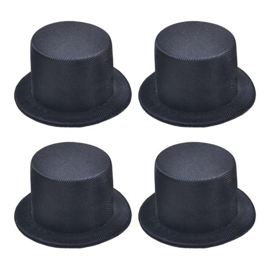 Mini Top Hat 9cm EVA Baby Toppers for Dolls Crafts Black/White Pet Costume Accessory