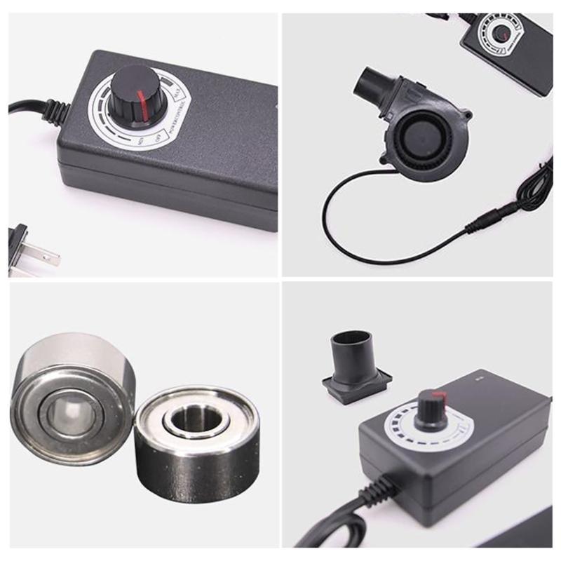 Ventilator suflant aer BBQ 12V 3600RPM Viteză variabilă Ventilator centrifugal pentru camping în aer liber Pornire rapidă cărbuni Gătit