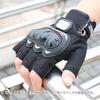 Half Finger Motorcycle Gloves, Summer, Bike, Breathable, Protective, Anti-Slip, Shockproof, Easy To Operate Smartphone