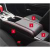PU Leather Armrest Box Cover Pad Skin Fit For Honda Civic 2016- Black