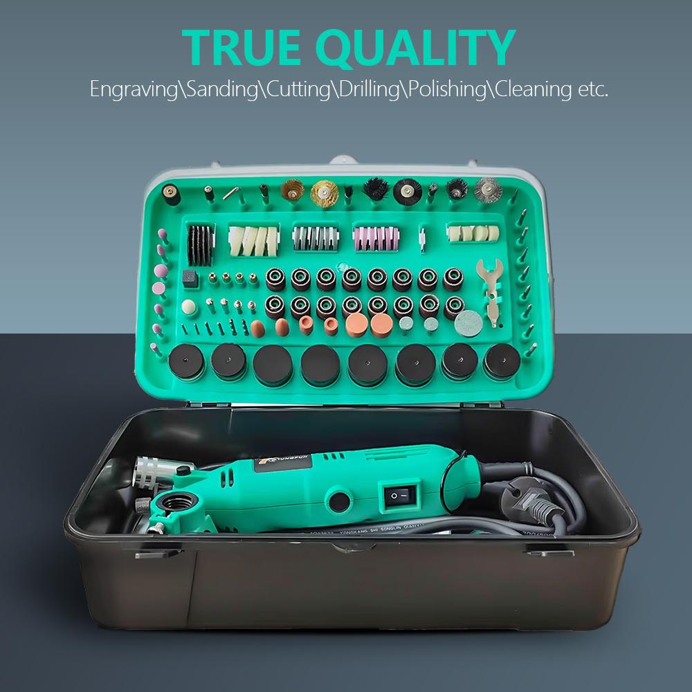 DIY Handheld Drill Power Tool Mini Grinder Electric Drill Polishing Machine Mini Rotary Tool with Dremel Accessories