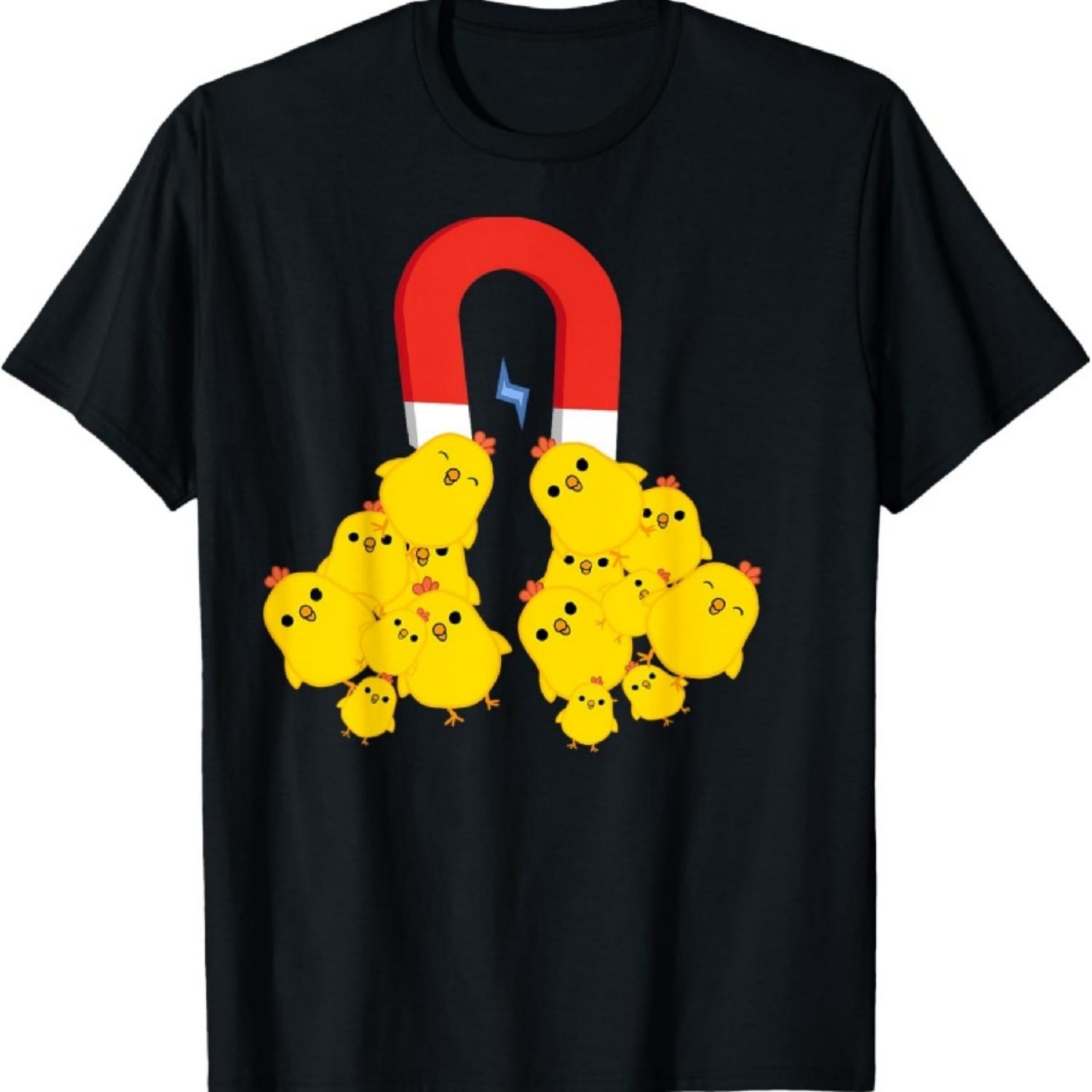 

Chicks with Magnet funny Chick Magnet T-Shirt XXXXXL чорний