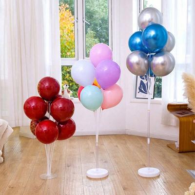 Ballonständer-Set 70/130/160cm Ballonständer mit Basis und Stange für Tisch Geburtstag Hochzeit Party Dekoration
