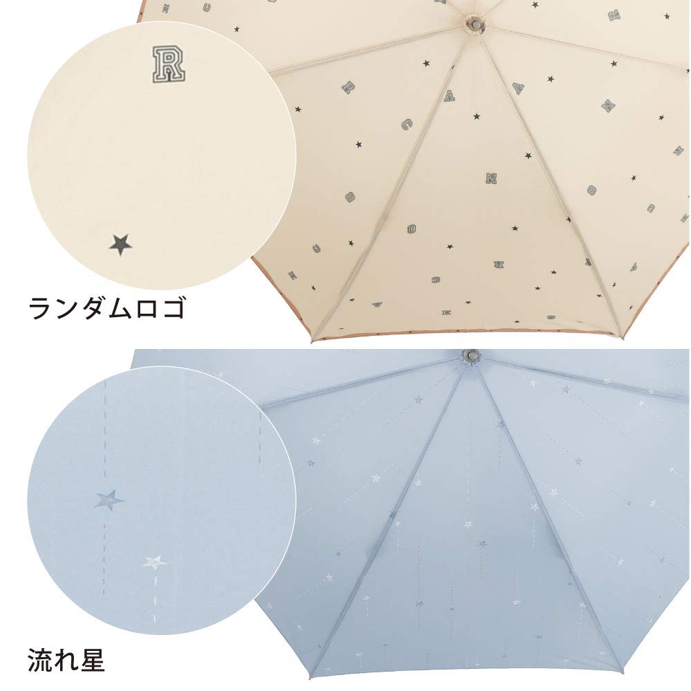 Ogawa Converse Long Umbrella for Men and Women, UV Protection, 60cm, 7 Ribs, Water-Repellent, Jump-Style, Random Logo, 20160