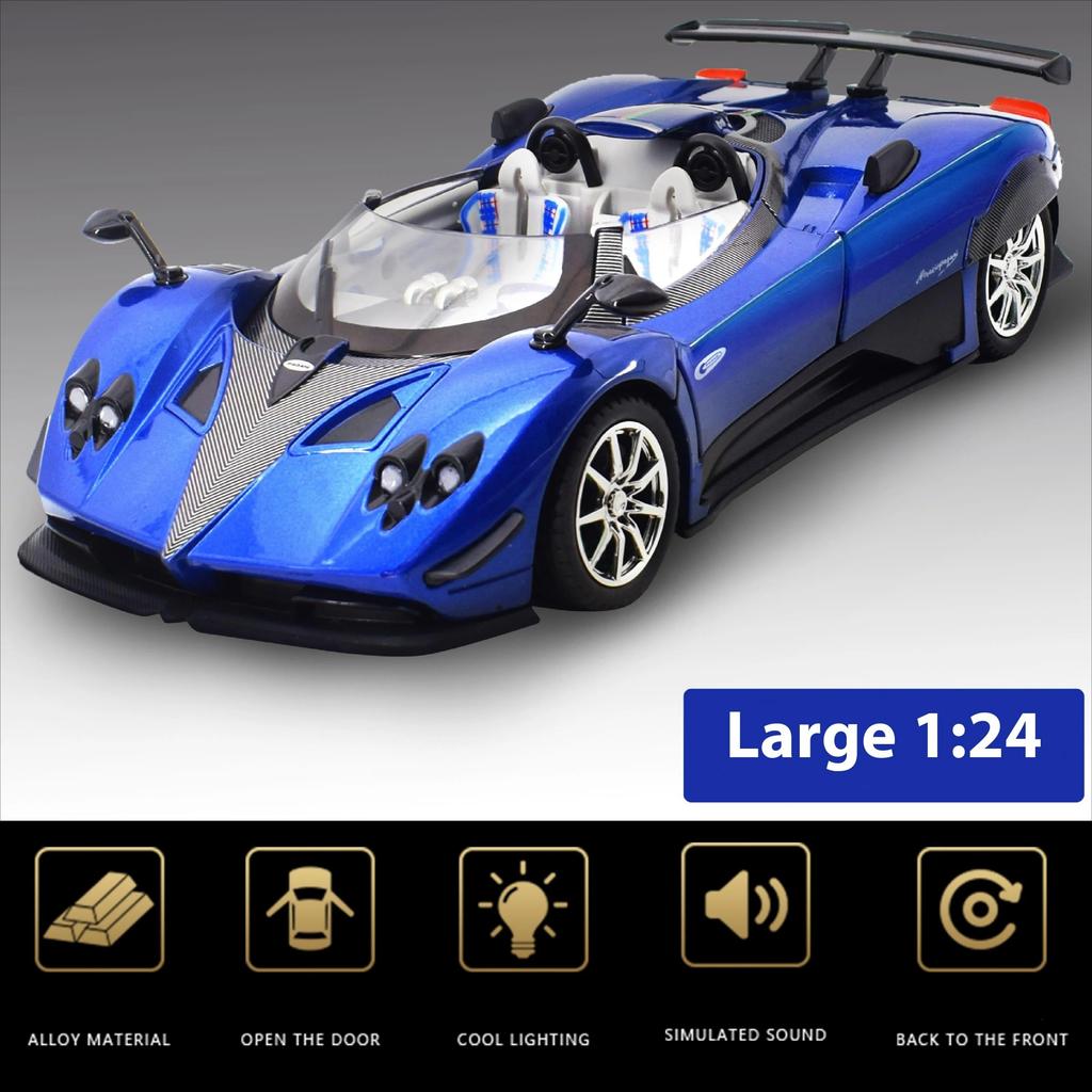 1/24 Scale Pagani Zonda HP Barchetta Limited Convertible Edition Supercar Alloy Metal Diecast Car Model Independent DIY Design Gifts