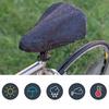 Waterproof Bike Seat Rain Cover Durable PVC UV Protection Fits Most Saddles Black For Mountain, Road Outdoor Cover