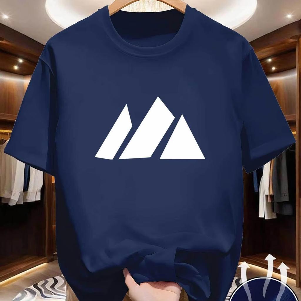 Highquality Unisexs Summer New Thick Pure Cotton Tshirt With Printed Design Stylish Breathable And Sweatabsorbing