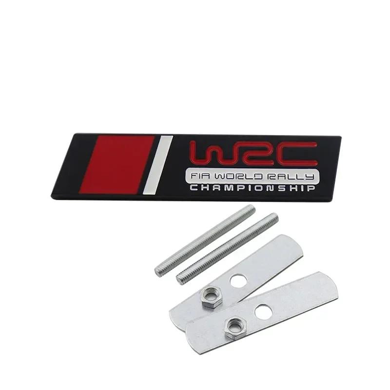 1 Pezzo 3D Styling Auto WRC Campionato del Mondo Rally Universale Distintivo in Metallo Parafango Emblema Decorativo Accessori Auto Adesivo Targhetta