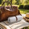 Rotolo Organizzatore Gioielli in Velluto Multistrato Borsa da Viaggio per Gioielli Portatile Porta Collane Orecchini con Tasche con Cerniera e Chiusura a Bottone