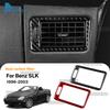 Real Soft Carbon Fiber Trim Sticker For Mercedes Benz SLK R170 1996 1997 1998 1999 2000 2001 2002 2003 Passenger Air Vent Frame
