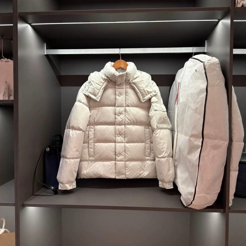 Premium Winter Hooded Down Jacket Men Women 86-90% White Duck 250-300g Fill Water Wind Resistant 700 Loft Nylon
