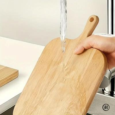 Wooden Cutting Board with Handle Kitchen Household Serving Board Wooden Cheese Board Charcuterie Board for Bread Fruit Plates