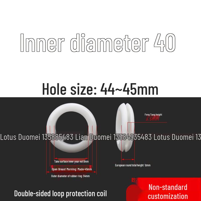 Industrial Dustproof Double-Sided Rubber Cable Grommet & Sealing Ring for Distribution Box