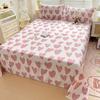 Set Lenzuola Romantiche a Forma di Cuore per Letto Matrimoniale Decorazione per la Casa della Coppia 100% Cotone Biancheria da Letto con Federe Morbido Traspirante Set Biancheria da Letto