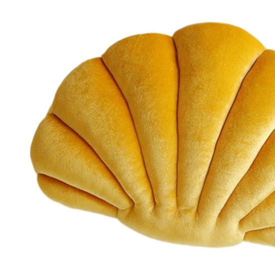 3D Velvet Shell Pillow Soft Insert Seashell Ocean Beach Theme Throw Pillow