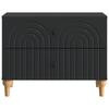 Nightstand Black 62 x 34.5 x 48 cm Engineered Wood