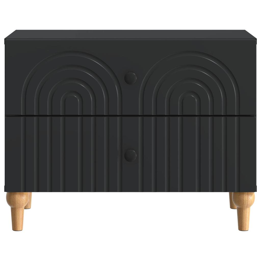 Nightstand Black 62 x 34.5 x 48 cm Engineered Wood