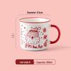Personalized Christmas Ceramic Mug with Lid and Spoon - Creative Cartoon Design, Perfect for Halloween Gifts