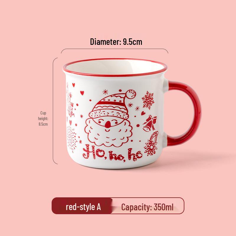Personalized Christmas Ceramic Mug with Lid and Spoon - Creative Cartoon Design, Perfect for Halloween Gifts