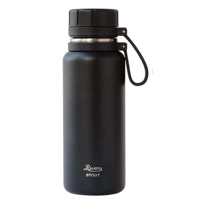 Rivers Vacuum Flask Stout 2-500 Water Bottle, 500ml, Black