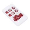 24pcs False Toe Nails Women Girls Fake Toe Nails Art Tips Artificial Full Cover Toenails