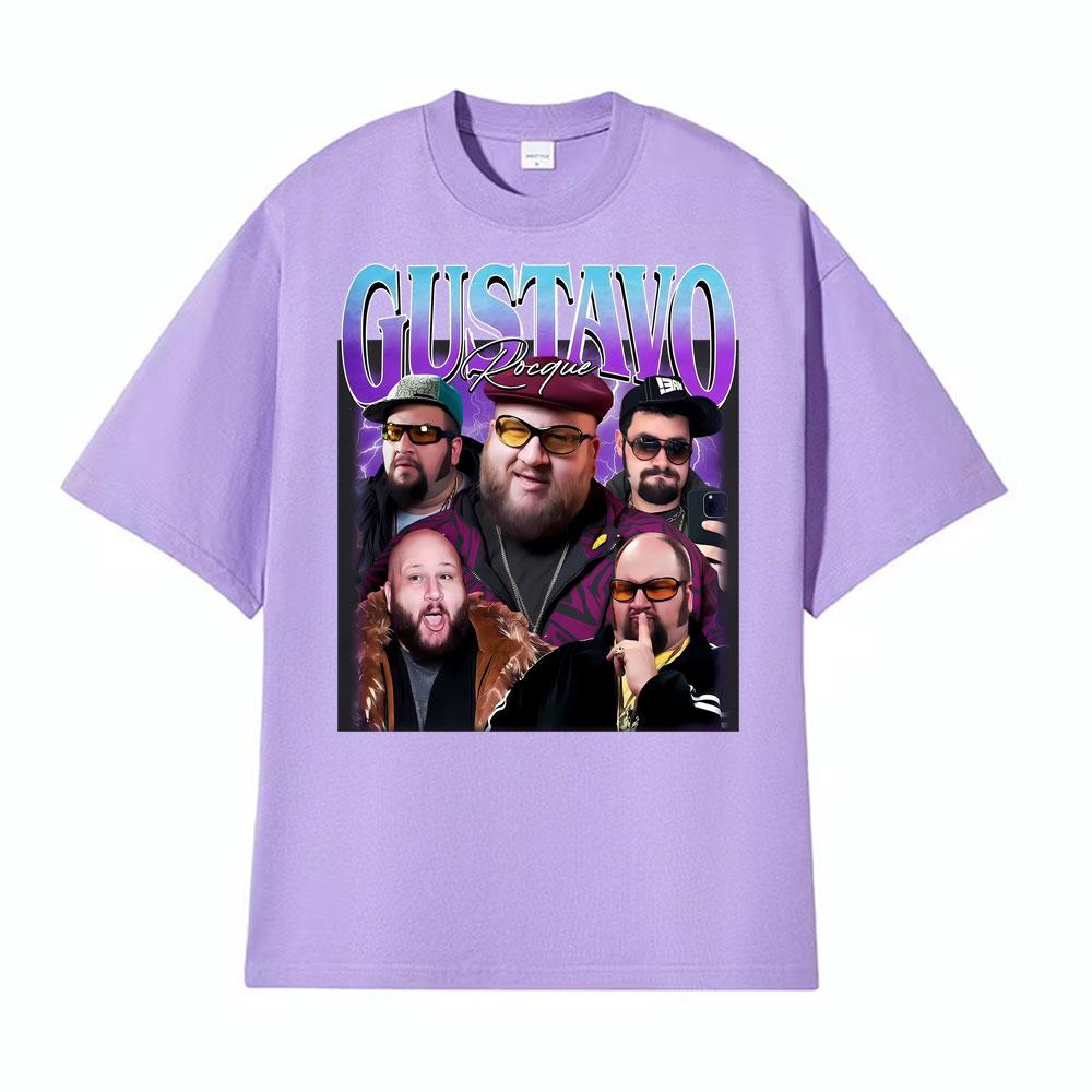 Gustavo Rocque Big Time Rush Fan Retro 90s Trend Graphic Tshirt Mens Clothing Fashion Cotton Oversized Cozy T Shirt Streetwear