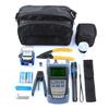 Fiber Optic FTTH Tool Kit Optical Power Meter Fiber Cleaver Wire Stripper Optical Fiber Cold Connection Tools Set with