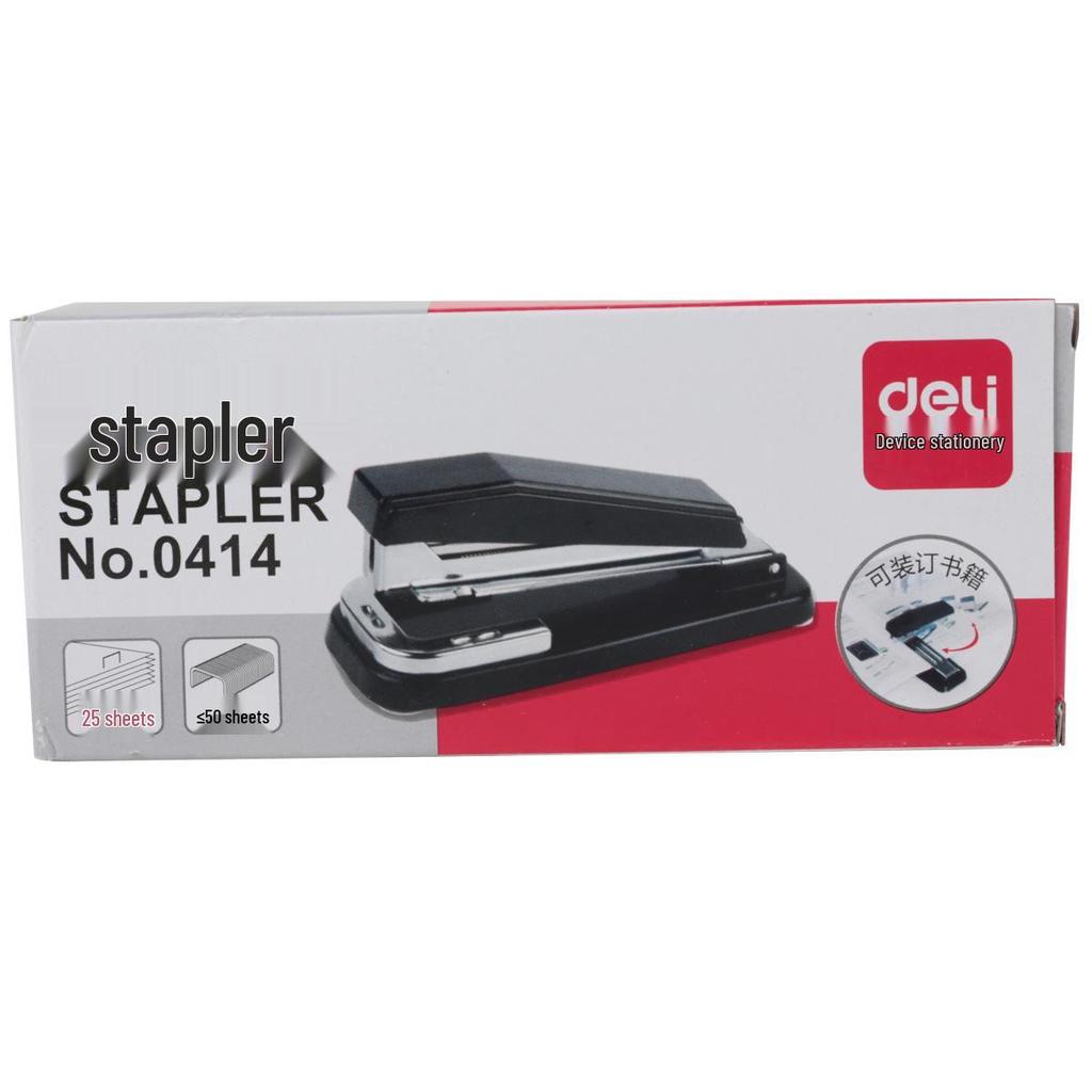 Deli 0414 Rotating Saddle Stitch Stapler for Student Exercise Books