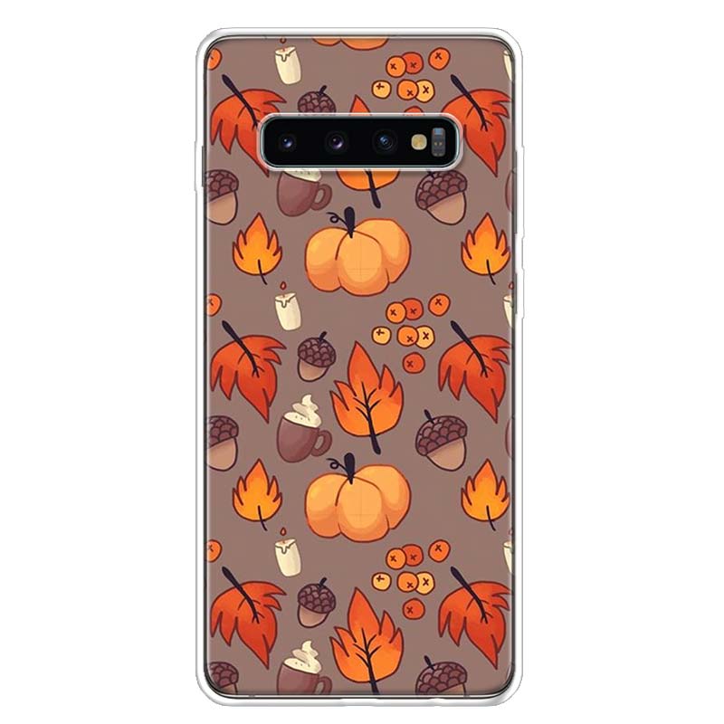 Pumpkin Happy Fall Autumn Cover Phone Case For Samsung Galaxy A51 A71 A50 A70 A40 A30 A20E A10 A41 A31 A21S A11 A01 A6 A8 + A7 A