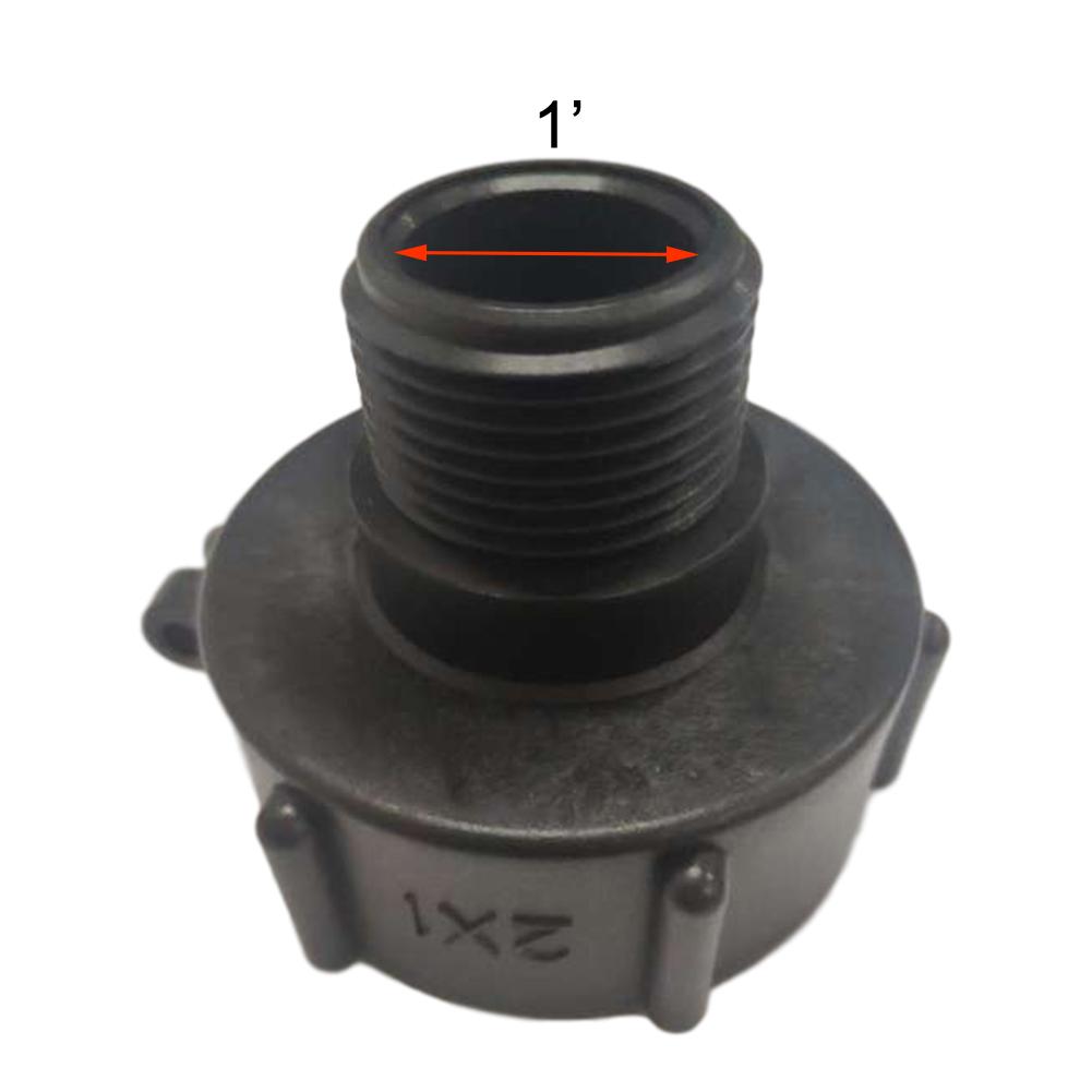 1000 Liters IBC Tank Adapter Plastic IBC Hose Adapter Tote Tank Connector Water Tank Fitting Garden Hose Ton Barrel Accessories