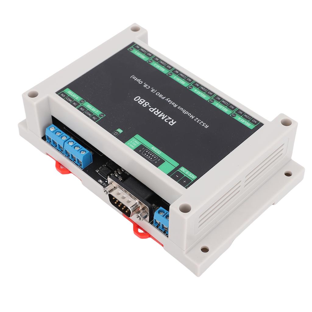 Industrial Relay Module for  232 Interface RTU Optocoupler Isolation Module ABS Enclosure DB9 Male