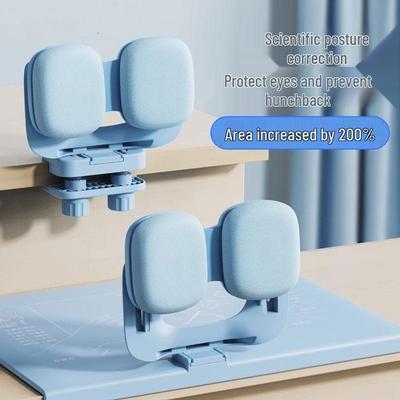 Desktop Sitting Posture Corrector: Prevents Myopia & Hunchback, Supports Correct Writing Posture with Double Buffer Technology.