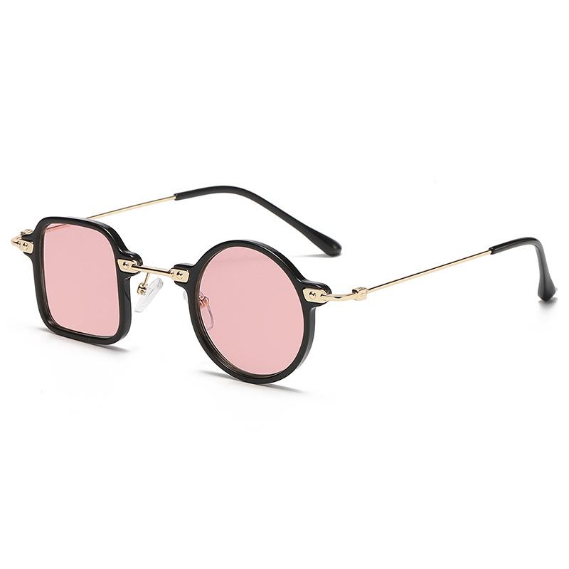 

2025 New Square Sunglasses Women Men Brand Designer Metal Frame Punk Eyewear Round Sun Glasses Retro Shades Oculos De Sol UV400 Other