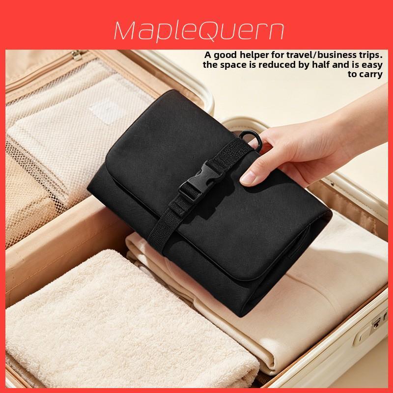 Travel Organizer Bag With Waterproof Layered Compartments For Cosmetics And Toiletries