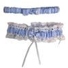 Ruffled Lolita Leg Rings Set Elastic Sexy Leg Loop Fashion Bride Garter Belt  JK Accessory