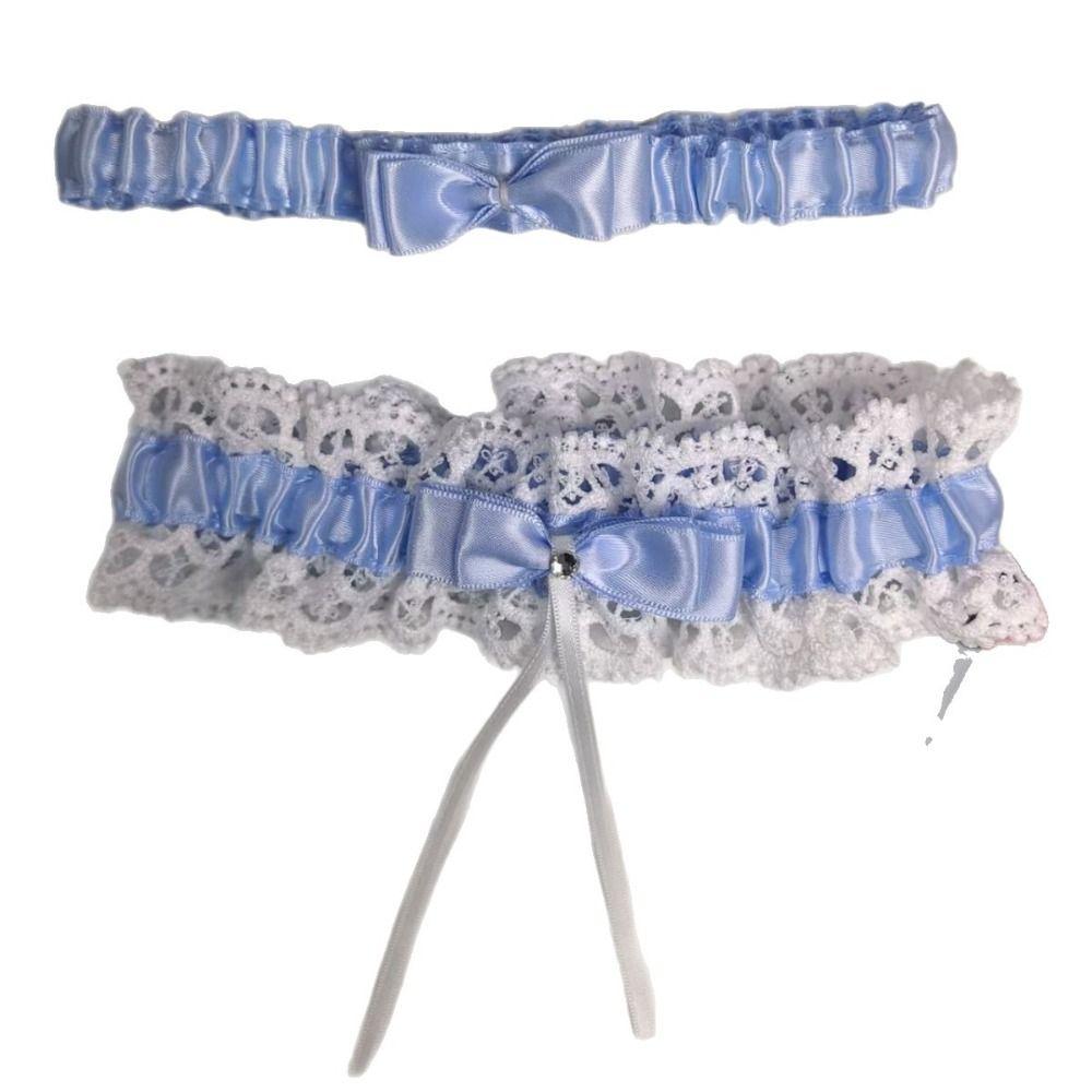 Ruffled Lolita Leg Rings Set Elastic Sexy Leg Loop Fashion Bride Garter Belt JK Accessory