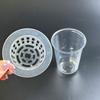 Transparent Plastic Hydroponic Mesh Cups Root View Cups Vegetable Nursery Clear Hydroponic Pots Planting Container