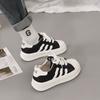 Internet celebrity little white shoes female ins tide super fire 2025 spring and autumn new Hong Kong style casual board shoes platform biscuit shoes