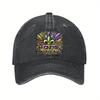 Mardi Gras Fleur De Lis Mask Baseball Cap Unisex Cotton Adjustable Casual Outdoor Headwear