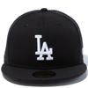 New Era 59FIFTY MLB LA Black Mesh Size 7 Los Dod Size 25J Cap, 7/8 (5950TR), Black, White,