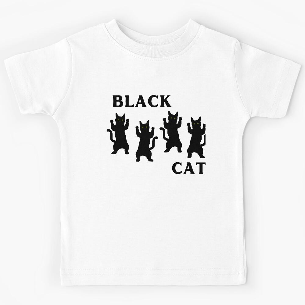 Black Cat Kids T-Shirt 120