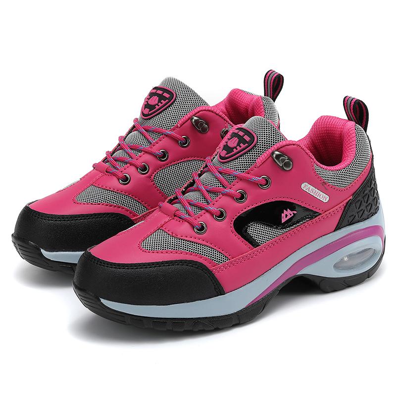 Women Outdoor Hiking Shoes Casual Platform Shoes Air Cushion Walking Shoes Women Casual Sports Shoes Anti Slip Camping Shoes New