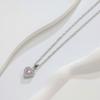 Multi-Color Love Diamond Necklace Women'S Suit Light Luxury Temperament Simple Versatile Collarbone Chain Pendant Jewelry