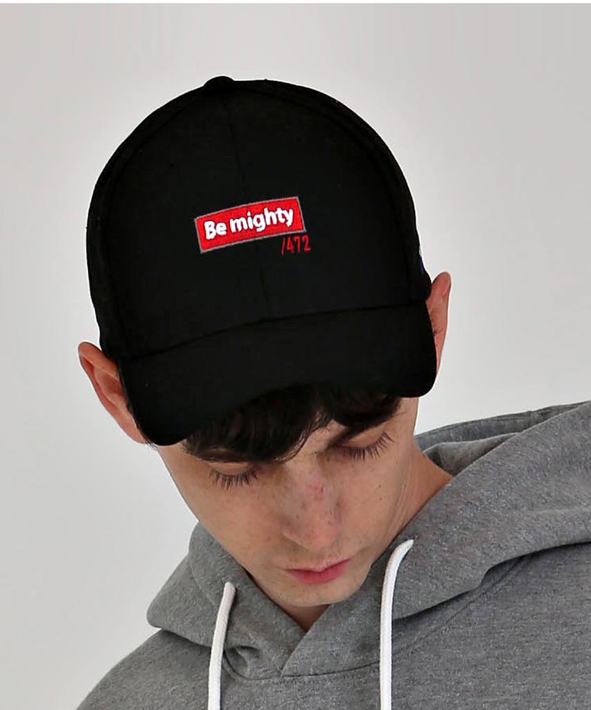 BEMIGHTY Square Embroidered Ball Cap Black